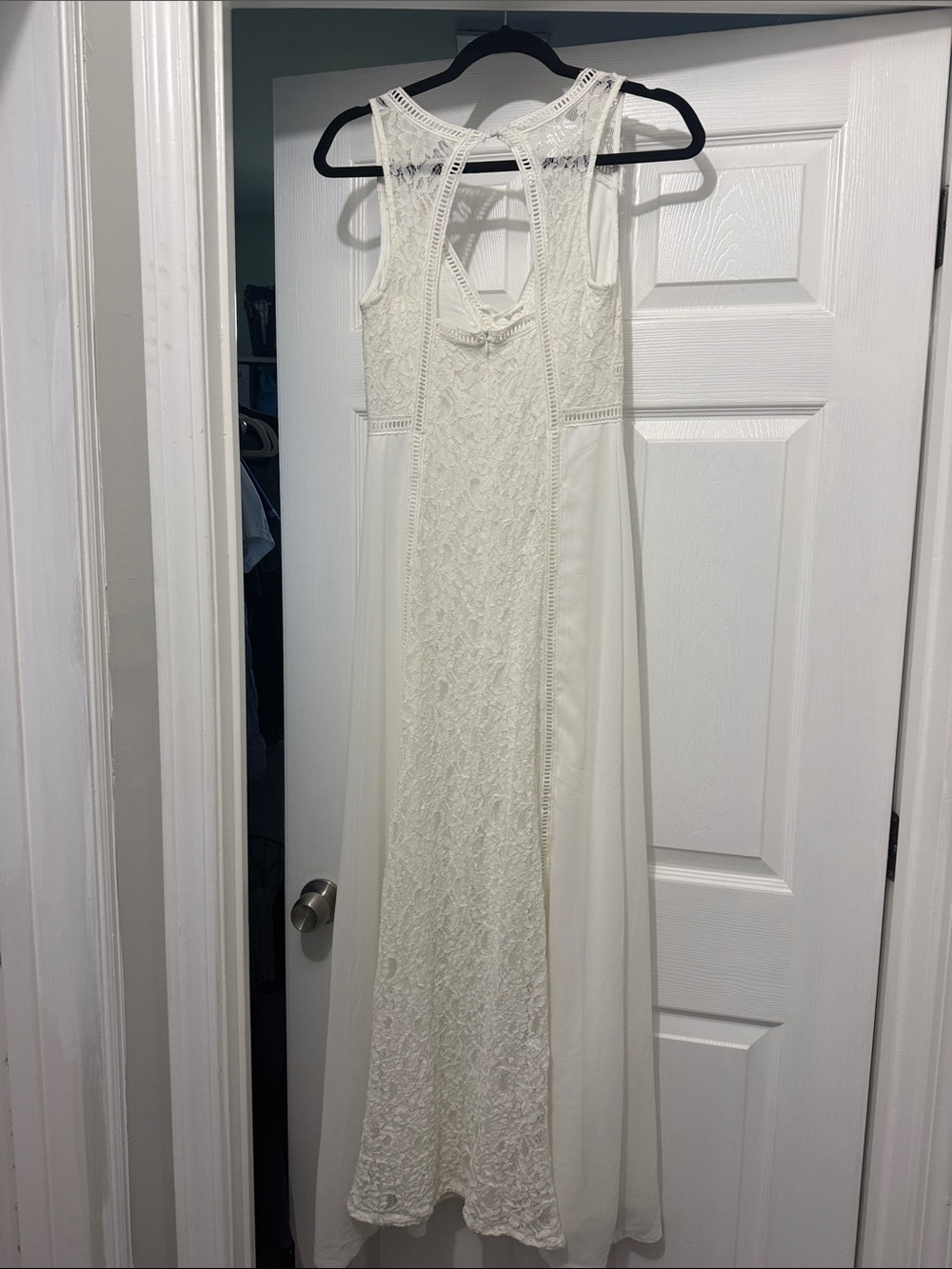Altar'd State white boho chic Lace Maxi Dress - Picture 8 of 9